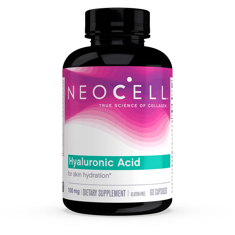 NeoCell Hyaluronic Acid, Daily Hydration for Skin Hydration & Suppleness, 100mg ,60 Capsules (Package May Vary) - NewNest Australia