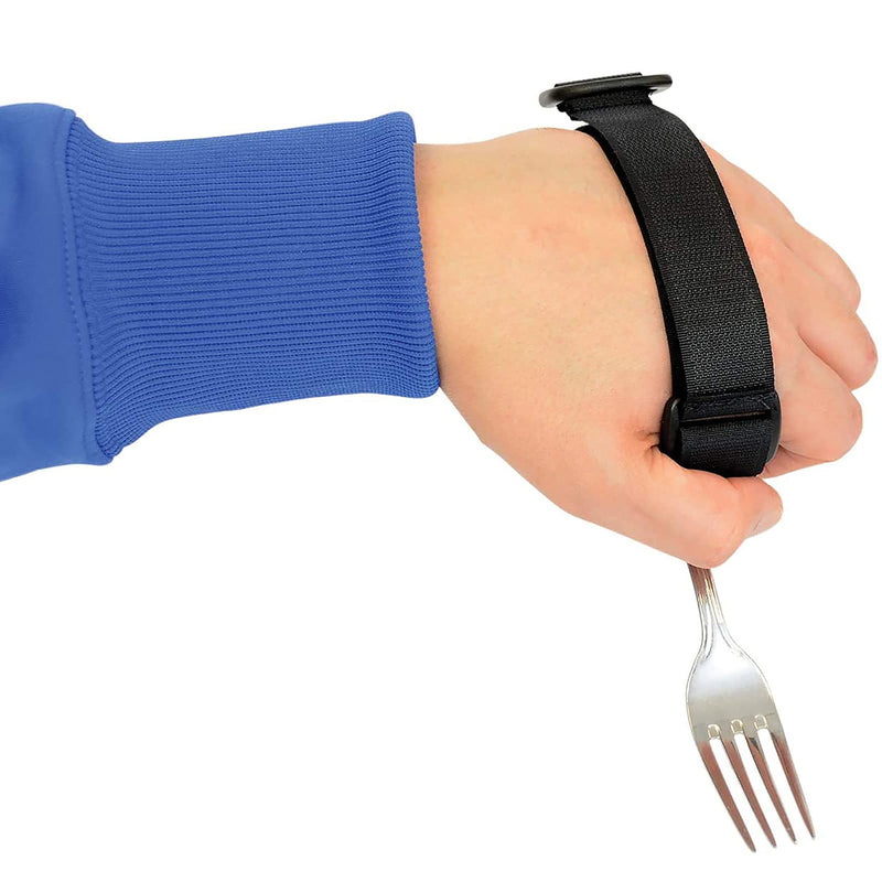 Yjzq Adaptive Utensils Older Children With Disability Seniors Food Aid Utensil With Auxiliary Strap Anti-Shake Spoon Handle Utensils Removable Thickening Arthritis Anti-Shake Dinnerware - NewNest Australia