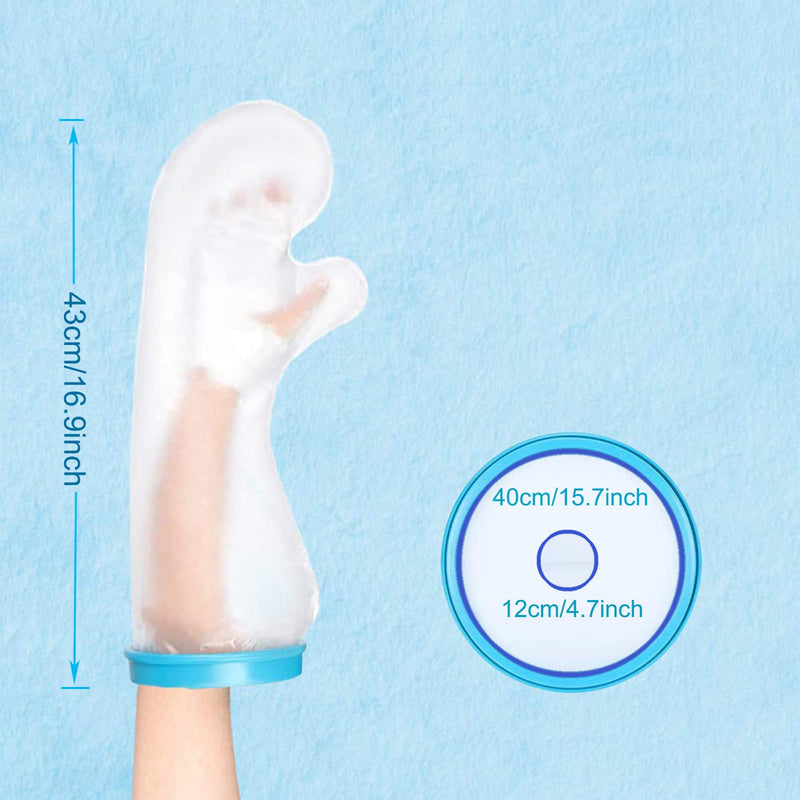 Fasola Plaster Protection Waterproof Arm Child, Arm Shower Protection Children for Arm, Hands, Wrists, Elbows, Fingers, Wounds, Reusable Plaster Water Protection Arm, 16.9 Inch 4-5 Yrs (43 cm) - NewNest Australia
