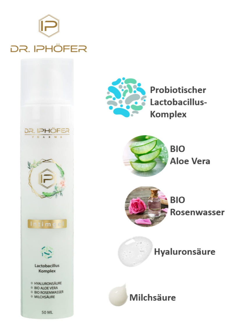 Dr. Iph√∂Fer Intimate Gel | Intimate Care For Women For Itching, Unpleasant Intimate Odor, Distressed Vaginal Flora | For Building A Natural Intimate Flora | Probiotic Organic Natural Cosmetics - NewNest Australia