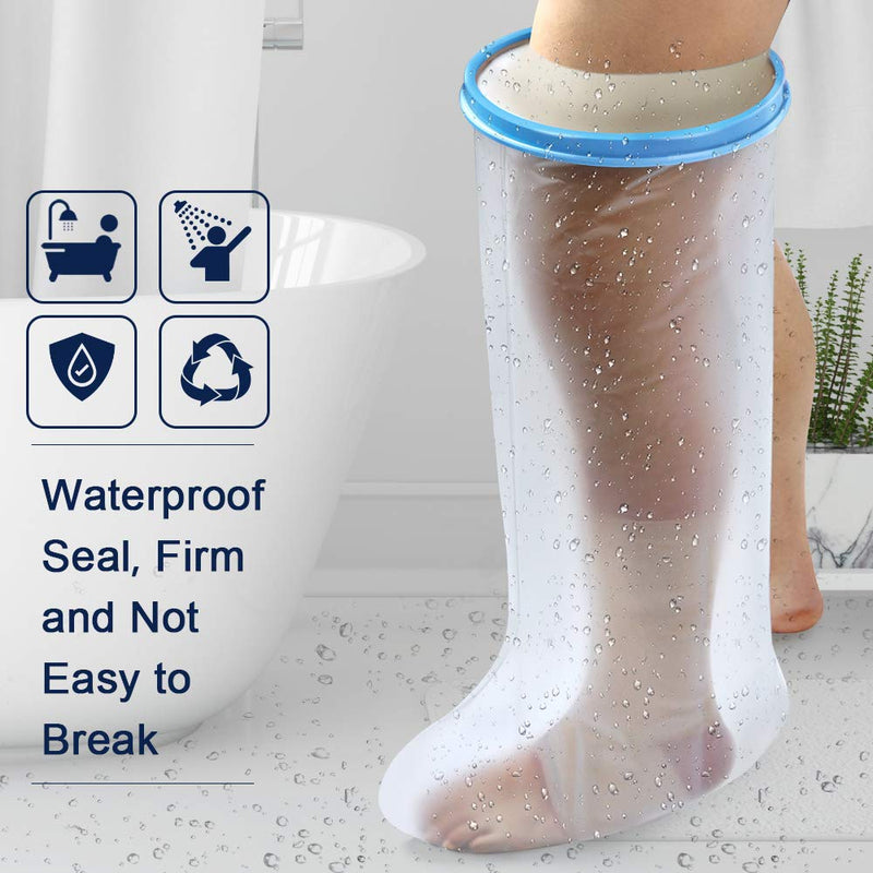 Bukihome Shower Watertight Foot Protector, Adult Leg Cast Covers, Extra Large Capacity for 198 Pounds Adult Thigh Tension & Super Waterproof Leg Protector Legs - NewNest Australia