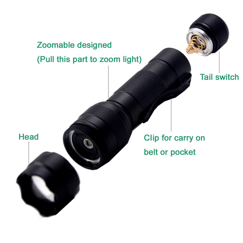 WAYLLSHINE 940nm IR Flashlight Infrared Illuminator Flashlight, 940nm IR Illuminator Flashlight Night Vision Flashlight, Zoomable 940nm Infrared Flashlight For Hunting, Night Vision Camera - NewNest Australia