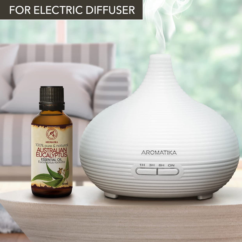 Australian Eucalyptus Oil 50 Ml - Eucalyptus Radiata - 100% Pure & Natural Oil - Australia - Best For Sauna - Aroma Diffuser - Oil Burner - Bathroom - Best For Beauty - NewNest Australia