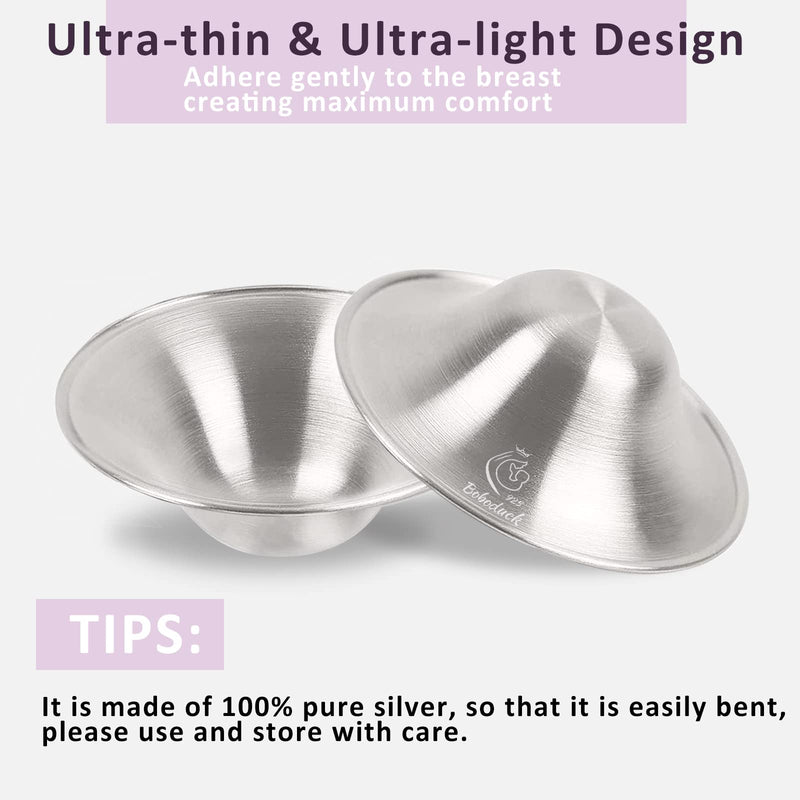 Nipple Shields for Nursing Newborn - Silver Nursing Cups Soothe and Protect Your Nursing Nipple, Newborn Essentials Nipple Pads, Nipple Covers Protector for Women Breastfeeding No Need Nipple Cream - NewNest Australia