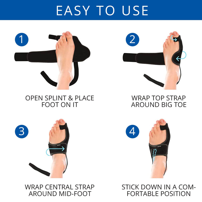 Wifamy Bunion Corrector big toe straightener, Toe Separators to Correct Bunions, Toe Spacers for Pain Relief, Hallux Valgus Brace Toe Stretch Band – Lightweight, Comfortable and Breathable - NewNest Australia