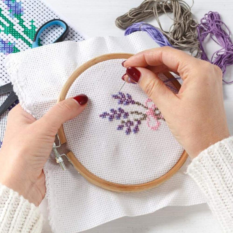 GIEMSON Embroidey Hoops Set 12 Pieces 8 Inch Round Embroidery Hoops Bamboo Circle Cross Stitch Hoop for Embroidery and Art Craft Sewing - NewNest Australia
