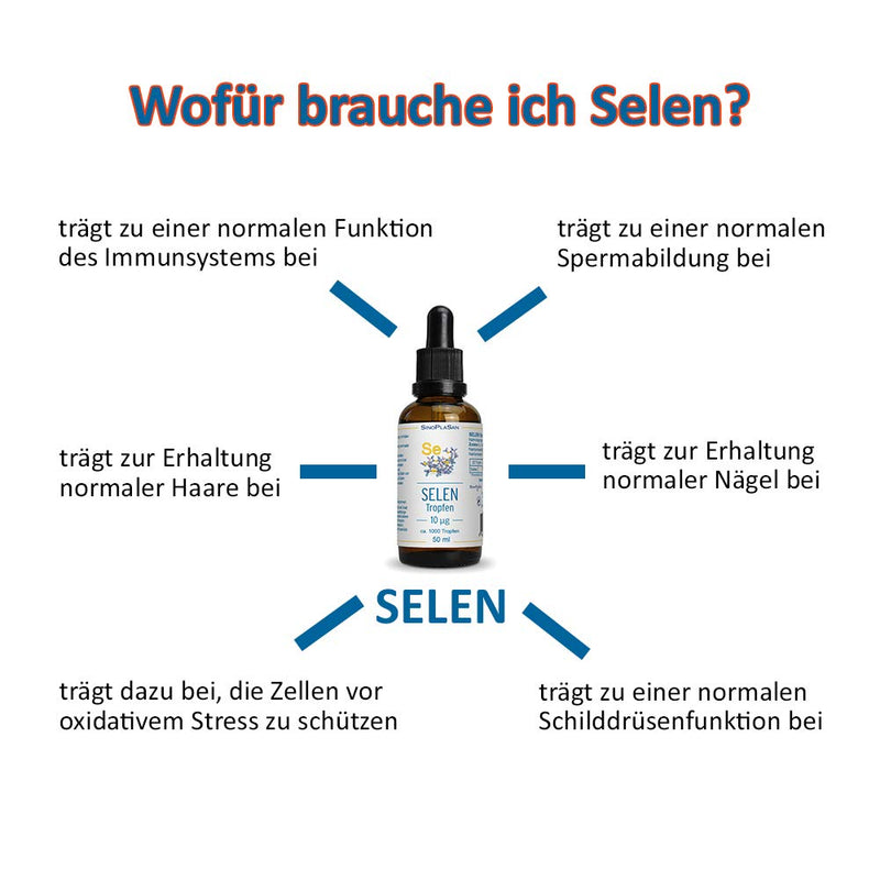 Selenium drops liquid 200µg, 10µg per drop, 200µg per daily dose, VERY HIGH ABSORPTION, vegan, WITH ALL ANALYSIS - NewNest Australia