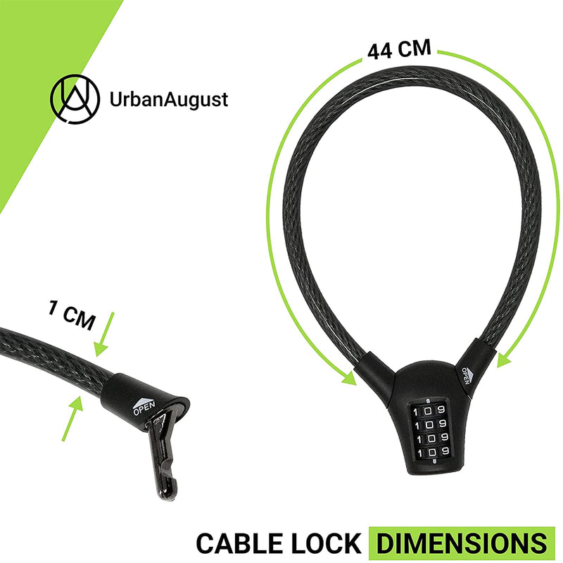 Urban August Fridge MAX Cable Lock: Multi-functional Cable Combination Lock, for French-door Refrigerators and Cabinets - NewNest Australia