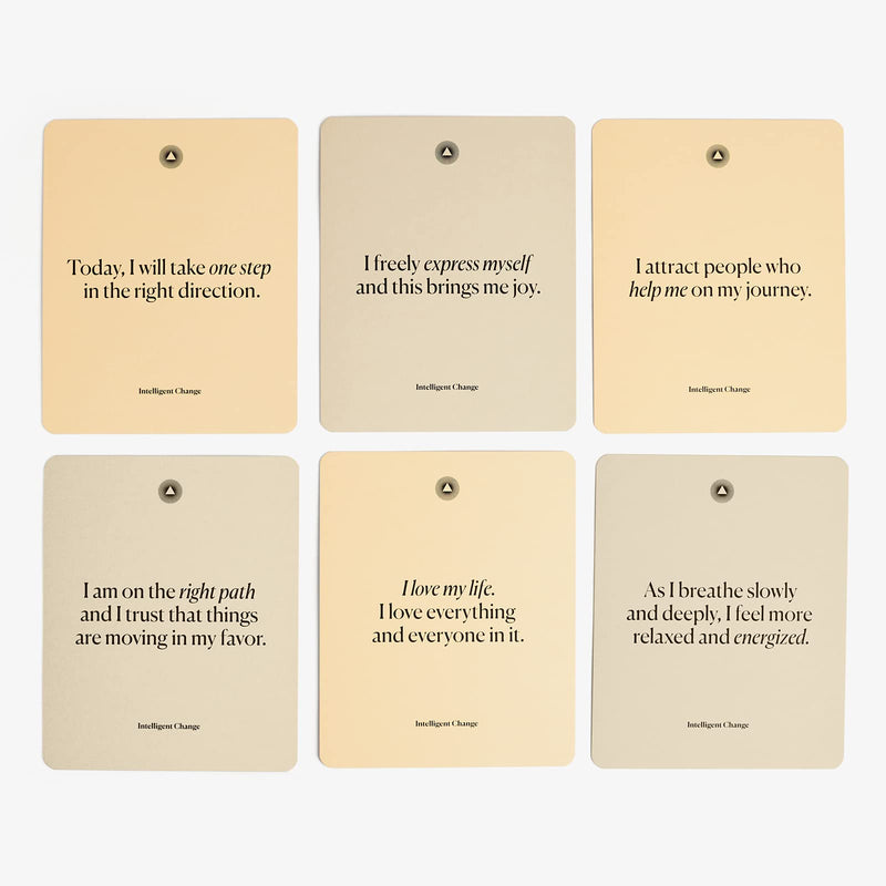 Intelligent Change Mindful Affirmation Cards (Deck of 52) - Weekly Positive Affirmations for Self-Esteem and Stress Relief - Mantras and Meditation Tools - Self-Care Gift for Gratitude Productivity - NewNest Australia