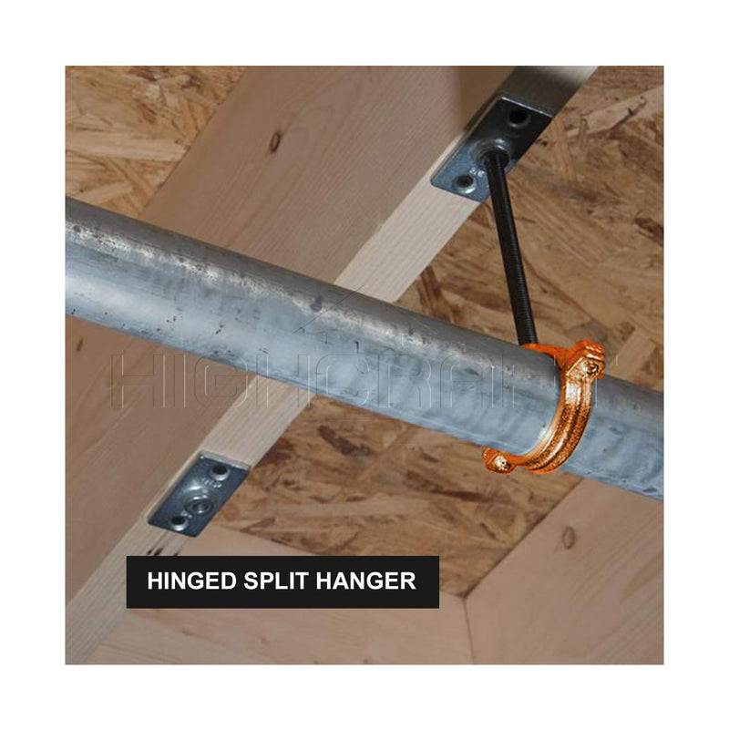 HIGHCRAFT HINGC-34-10 Industrial Decor Hinged Split Ring Pipe Hanger 3/4 in. Copper , with 3/8 in. Rod Fitting, Vintage Mounting Bracket for Tubing, Shower Curtain, Tiki Torch Hanging (10 Pack) 3/4 in. 10 Pack - NewNest Australia