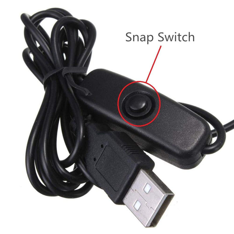 Upgraded Big Chip 395nm UV LED Black Light fixtures with Gooseneck and clamp for UV Gel Nail and Ultraviolet Curing, Portable Ultra Violet Blacklight 5V USB Input (Black 2W) - NewNest Australia