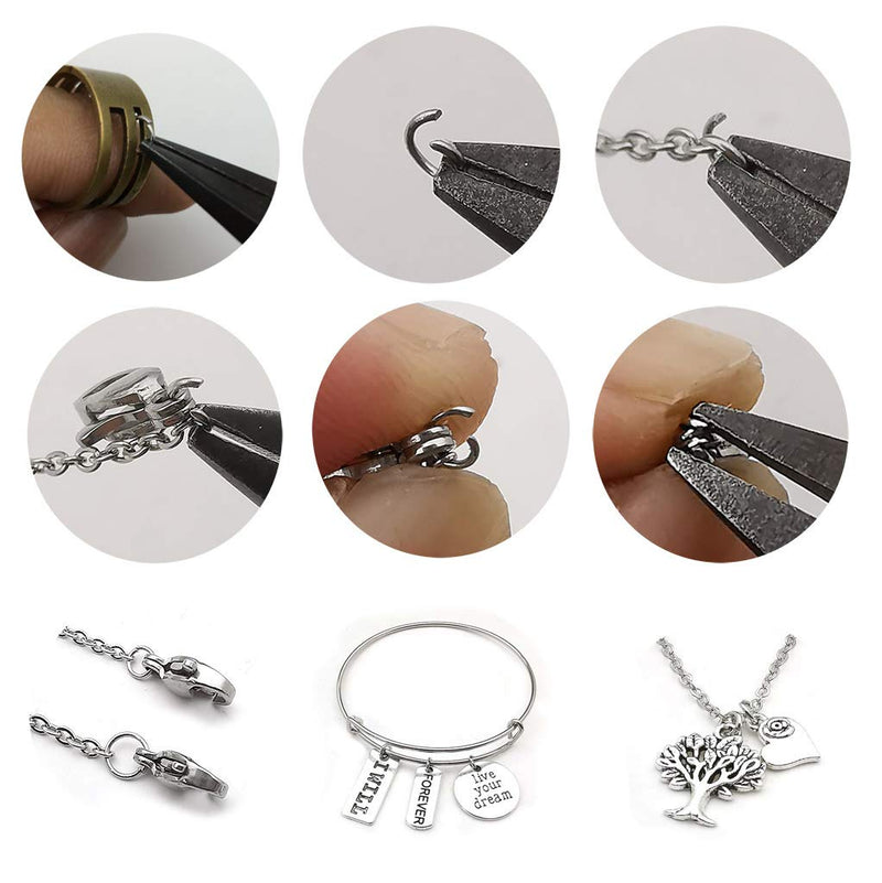 1000Pcs Small 0.6x4mm Stainless Steel Split Rings Jump Rings Connector Rings for Jewelry Making Bracelet Necklaces Earrings Keychain DIY Craft (12599-4mm) 4mm - NewNest Australia