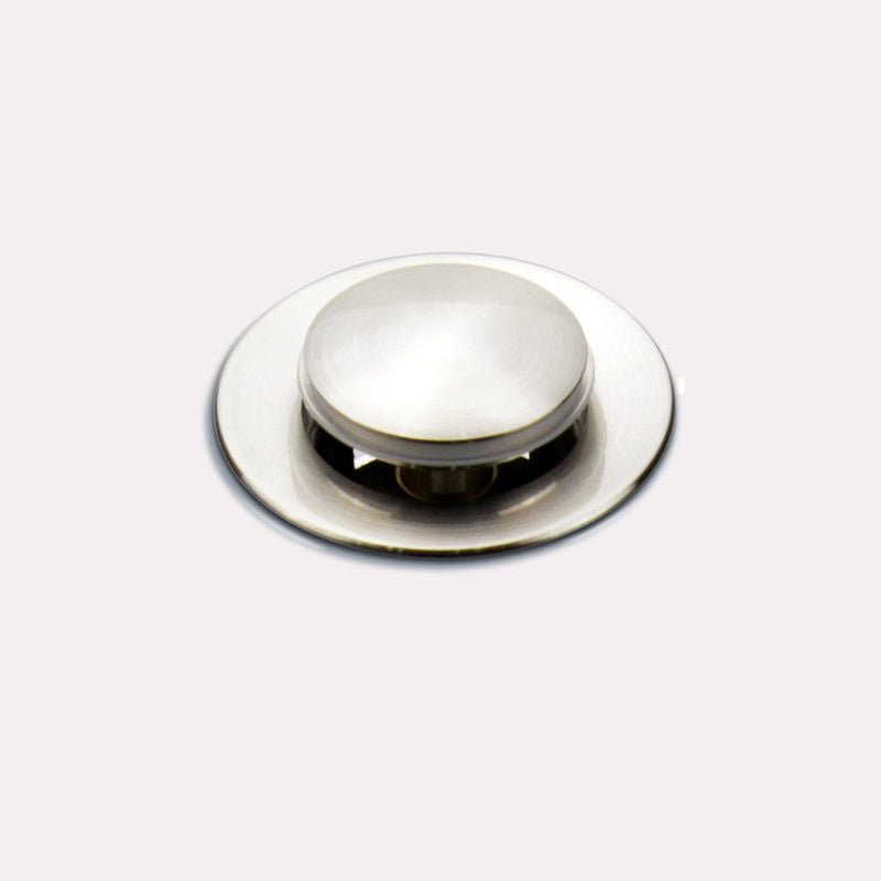 Bathroom Faucet Vessel Pop Up Sink Drain, Brushed Nickel without Overflow Small Popup Cap - NewNest Australia