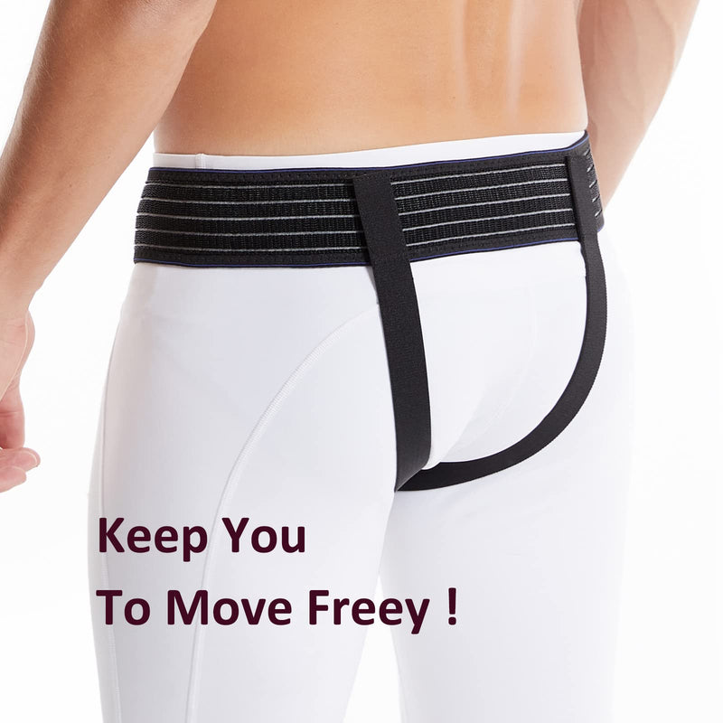 gagaiuco Inguinal Hernia Belt for Men and Women Flexible Adjustable Inguinal Hernia Belt Inguinal Hernia Support Pain Relief with 2 Removable Compression Pads Inguinal Hernia Left (L) L 1 - NewNest Australia