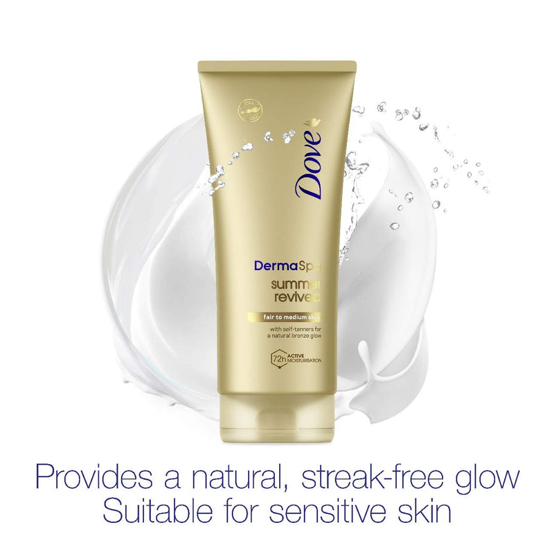 Dove DermaSpa Summer Revived Body Lotion with Self Tanning, 200ml - NewNest Australia