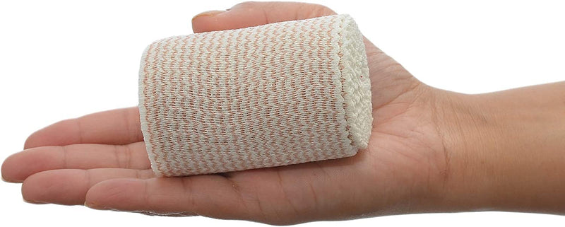 Dealmed 3" Elastic Bandage Wrap with Self-Closure – 10 Elastic Bandages, 5 Yards Stretched Compression Bandage Wrap, Wound Care Product for First Aid Kit and Medical Facilities Pack of 10 - NewNest Australia
