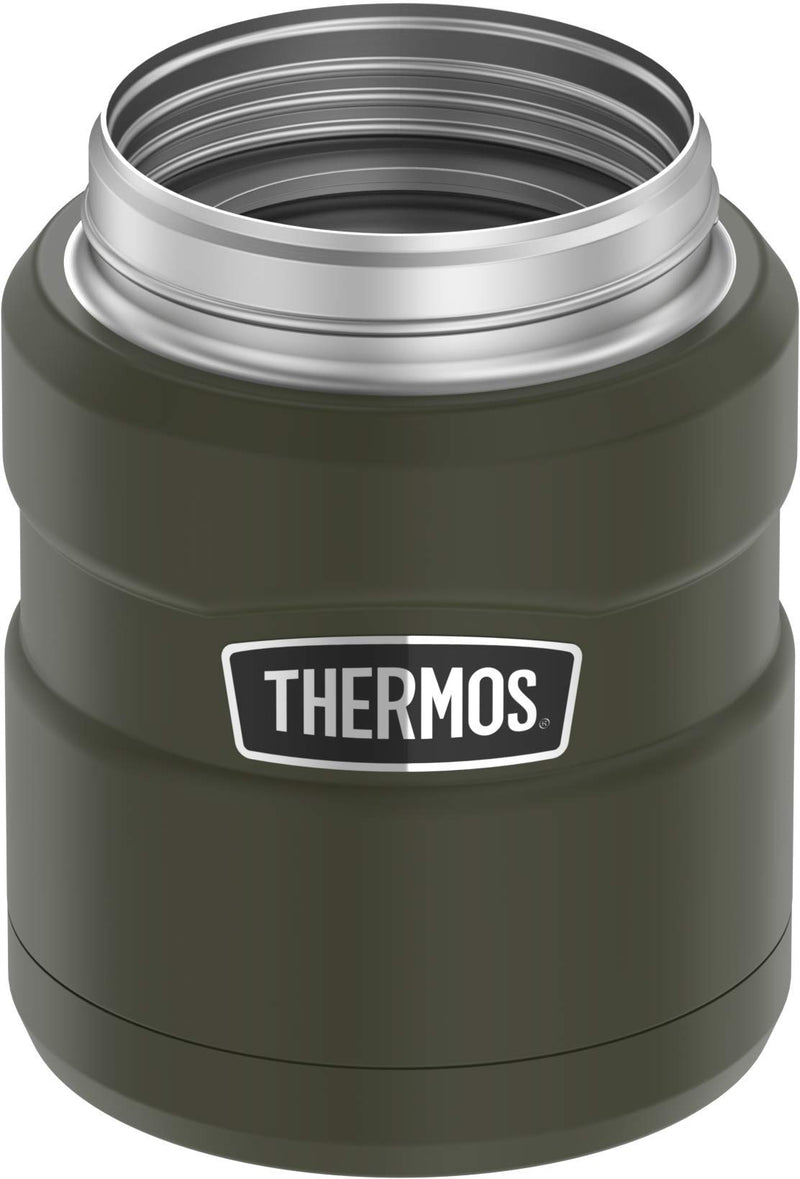 NewNest Australia - Thermos Stainless King 16 Ounce Food Jar with Folding Spoon, Army Green 