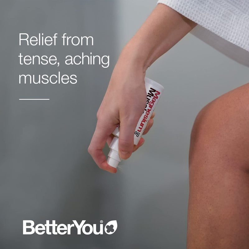 BetterYou Magnesium Muscle Body Spray | Pure, Clean and Natural Source of Magnesium Chloride | Helps Reduce Recovery Time and Soothes Hard-working Muscles | 100ml (600 Sprays) - NewNest Australia