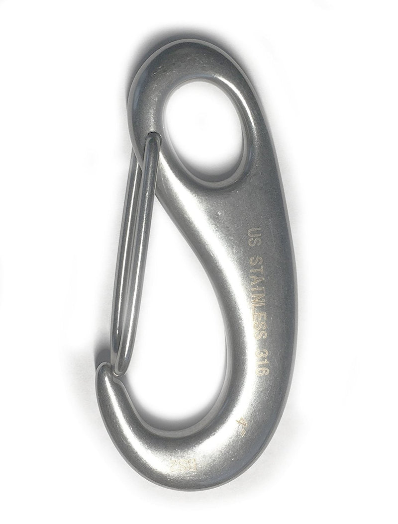 2 Pieces Stainless Steel 316 Spring Snap Lobster Claw 4" Marine Grade - NewNest Australia