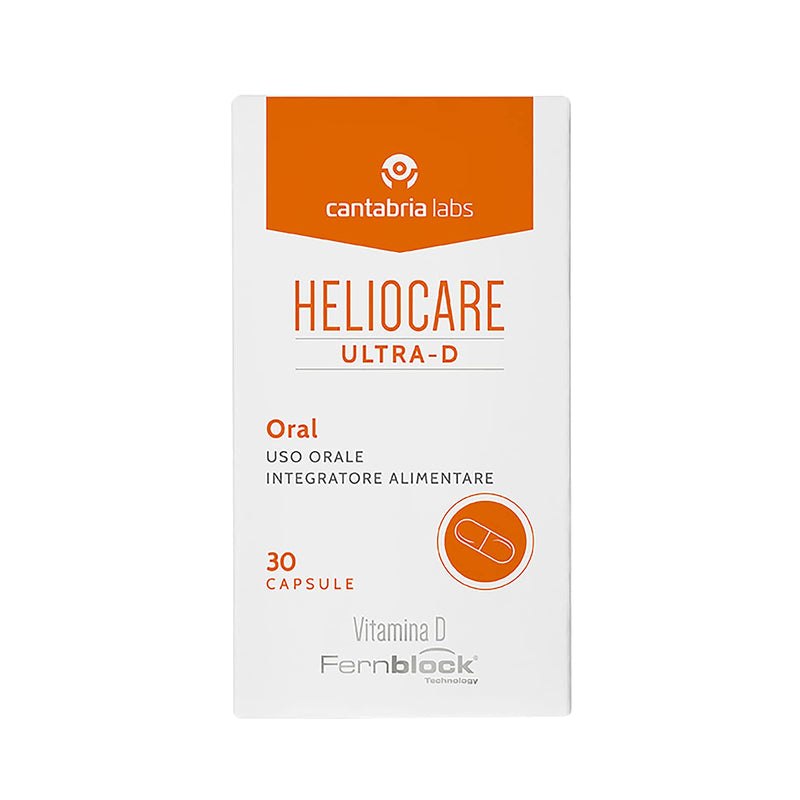 Heliocare® Ultra-D Capsules (30 Capsules) Vitamin D Supplements | Extra Protective Skin Care Boost - Prolong Suntan and Prevent Photoageing | Protects Against UVA, UVB, Visible and Infrared Hazards - NewNest Australia
