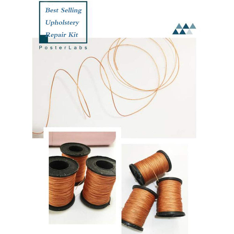 Topus Extra Strong Upholstery Repair Sewing Thread Kit and Heavy Duty Household Hand Needles, Including 7 Styles of Leather Canvas Sewing Needles and 3 Colors Nylon Thread (54 Yard of Each Roll) - NewNest Australia