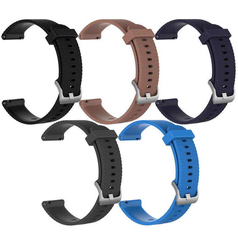 Band for Garmin Vivoactive 4, Soft Silicone Replacement Watch Band for Garmin Vivoactive 4/ Venu 2 (No Tracker, Replacement Bands Only) 5PCS Bands-Boy Large - NewNest Australia