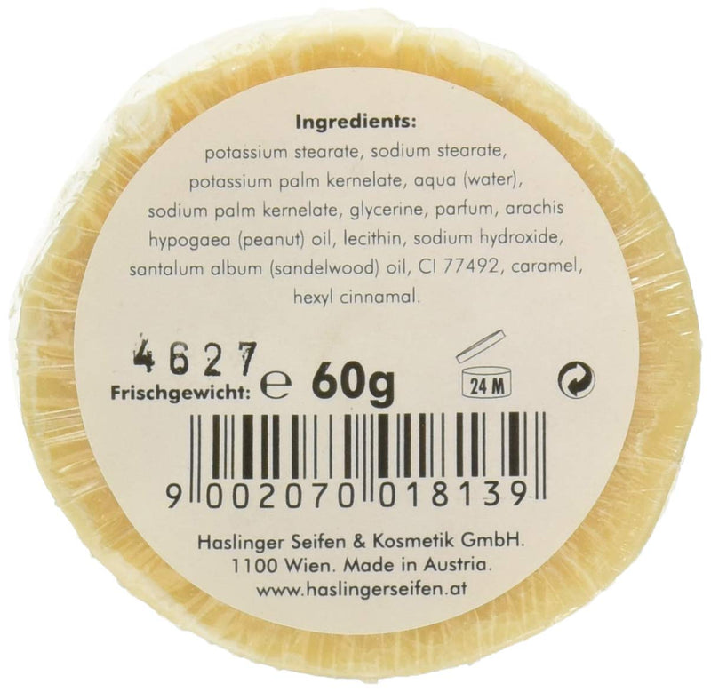 HASLINGER Sandalwood shaving soap, 60 g - NewNest Australia