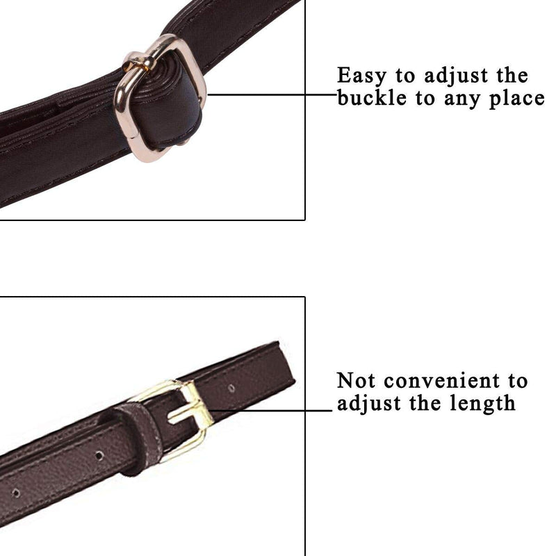 Beaulegan Purse Strap Replacement - Microfiber Leather - 59 Inch Long Adjustable for Crossbody Shoulder Bag - 0.7 Inch Wide, Camel/Gold Camel (Gold Clasp) - NewNest Australia