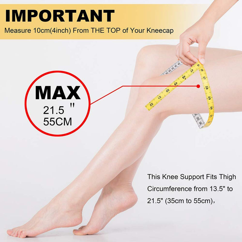 KGONE Knee Brace Support with Anti-Slip Design, Fully-Adjustable Neoprene Brace-Support for Sports, Arthritis Pain Relief, Joint Pain, Tendonitis, Meniscus Tear, Basketball, Running, Men & Women - NewNest Australia