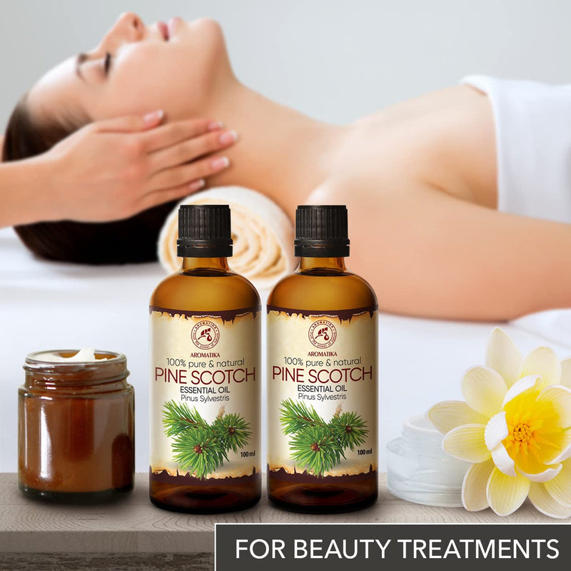 Pine Needle Oil Essential - Pine Scotch 2—Ö100Ml - Christmas Tree Scent - Pinus Sylvestris - Austria - 100% Natural - Fresh Needle Scent - Pine Oil For Sauna - Aromatherapy - Aroma Diffuser - NewNest Australia
