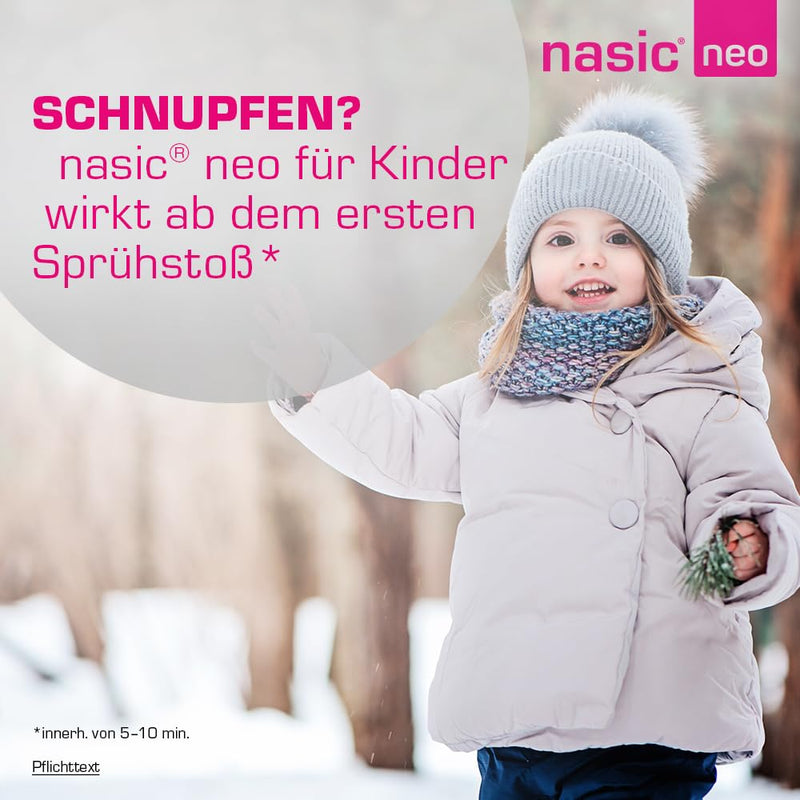nasic neo for children nasal spray with the WirkPlus | Decongestant cold spray without preservatives for children aged 2 and over | With xylometazoline, dexpanthenol | 10ml - NewNest Australia