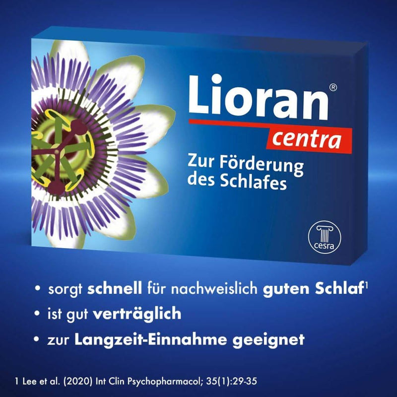Lioran centra, the strong herbal sleeping pill for problems falling asleep and staying asleep. 50 dragees 50 pieces (pack of 1) - NewNest Australia