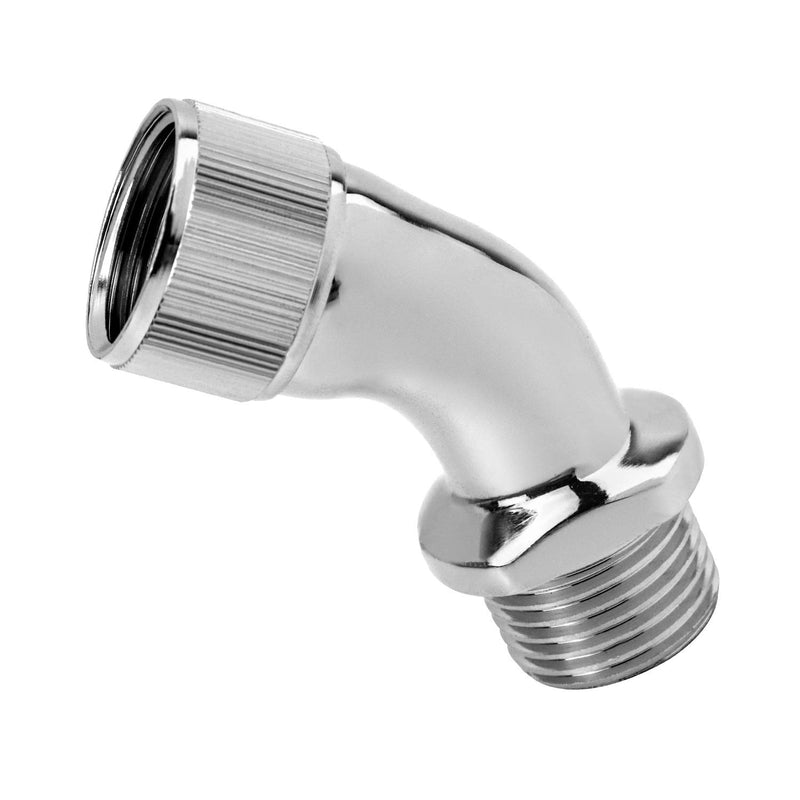 QWORK Elbow Adapter for Shower Head, Chrome Copper 1/2" Extender Connector - NewNest Australia