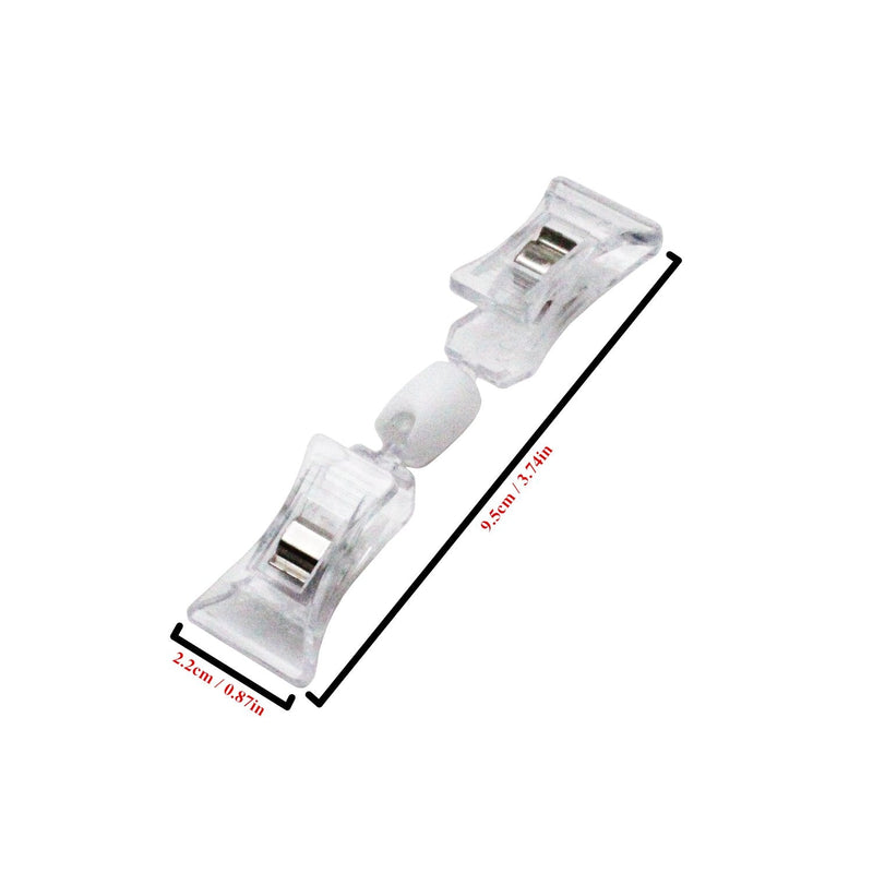 LJY 16 Pieces Clear Plastic Rotatable Merchandise Sign Display Mini Clip Tag Holders for Business Cards - NewNest Australia