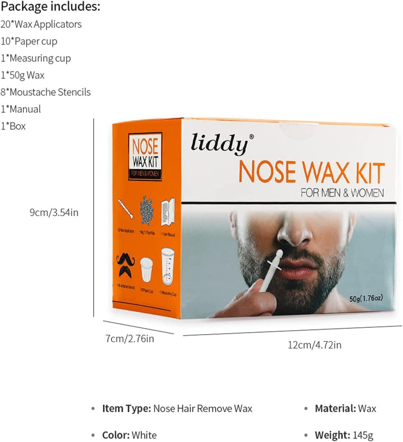 Nose Hair Removal Wax Kit, 50 G Wax, Nose Wax Kit, Nose Hair Wax Set, Nose Hair Wax, Nose Wax Sticks, Nose Hair Removal Wax, Nose Wax Set For Men And Women, 50 G - NewNest Australia