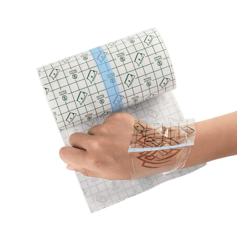 Transparent Waterproof Adhesive Bandage Tape,Stretch Adhesive Bandage Patch.Clear Second Skin Protection for Tattoo Aftercare,Recovery,Plastic Cover,Wound Dressing,Protective Shield (6In x 2 Yard) - NewNest Australia