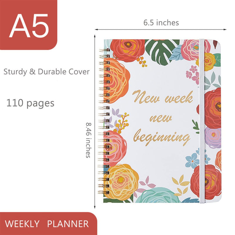 Undated Weekly Planner with To-Do-List Cute Habit Tracker Productive notebook for Women for School, Work and Home, 8.46” X 6.5” - NewNest Australia