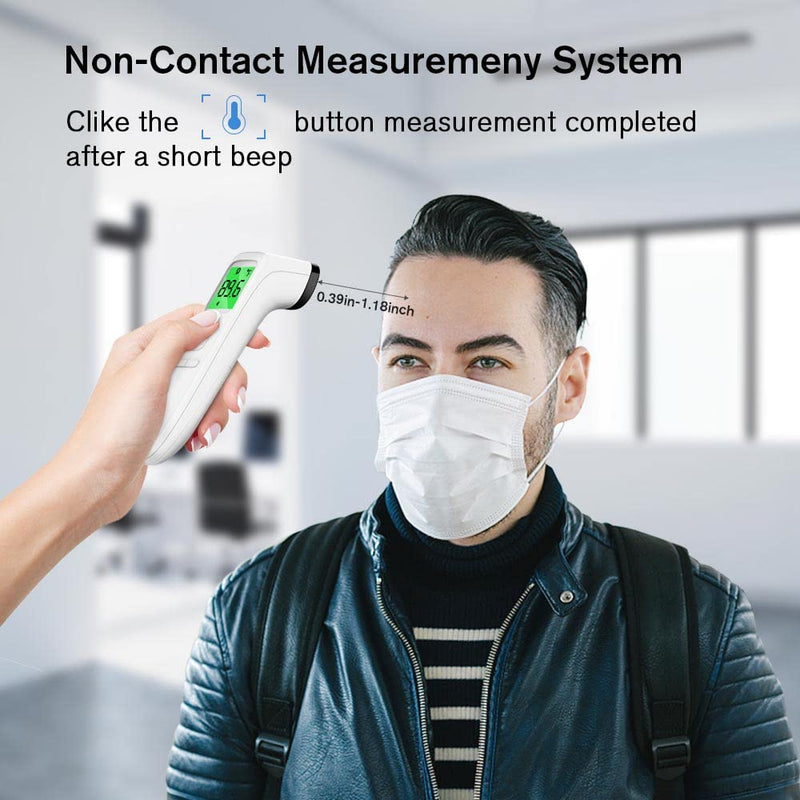 Forehead Thermometer, Non Touch Baby and Adults Thermometer with Fever Alarm, LCD Display and Memory Function, Ideal for Whole Family - NewNest Australia