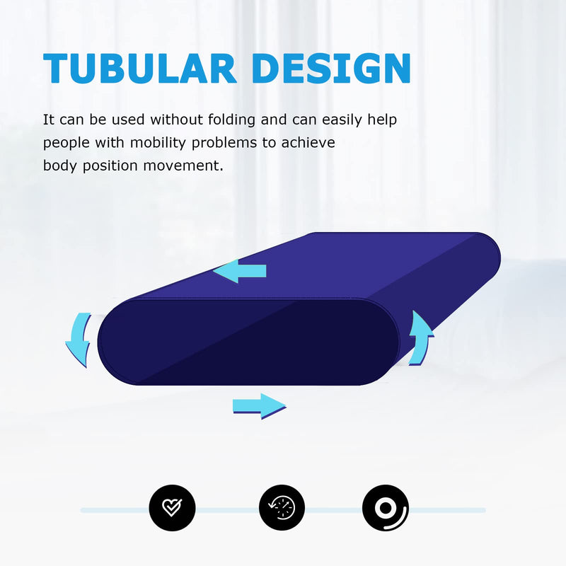 LOSCHEN] Tubular Slide Sheet for Patient Transfer, Sliding Draw Sheets to Assist Moving Elderly for Cars, Vehicles, Wheelchairs and Bed Transfers (60x40cm, Navy Blue - NewNest Australia