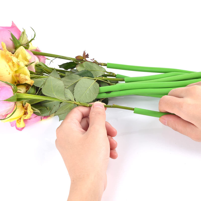 1/4 inches Stem Covers for DIY Bouquets 12 inch Artificial Flower Stem Covers for DIY Wedding Centerpiece Bouquet (Green) green - NewNest Australia