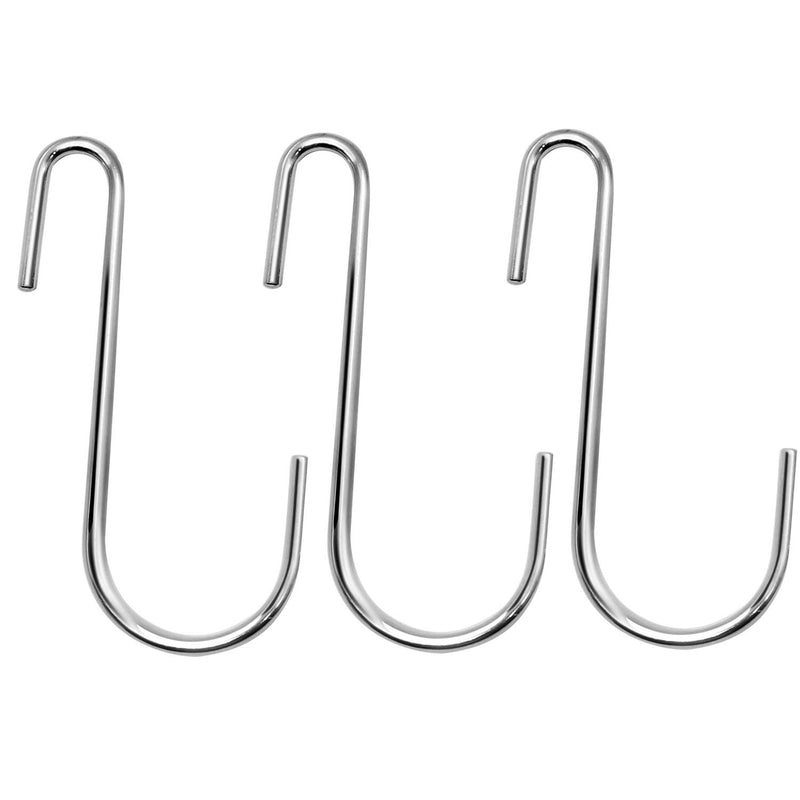 NewNest Australia - 18 Pack ESFUN 4 inch Heavy Duty S Hooks Pan Pot Holder Rack Hooks Hanging Hangers S Shaped Hooks for Kitchenware Pots Utensils Clothes Bags Towels Plants 