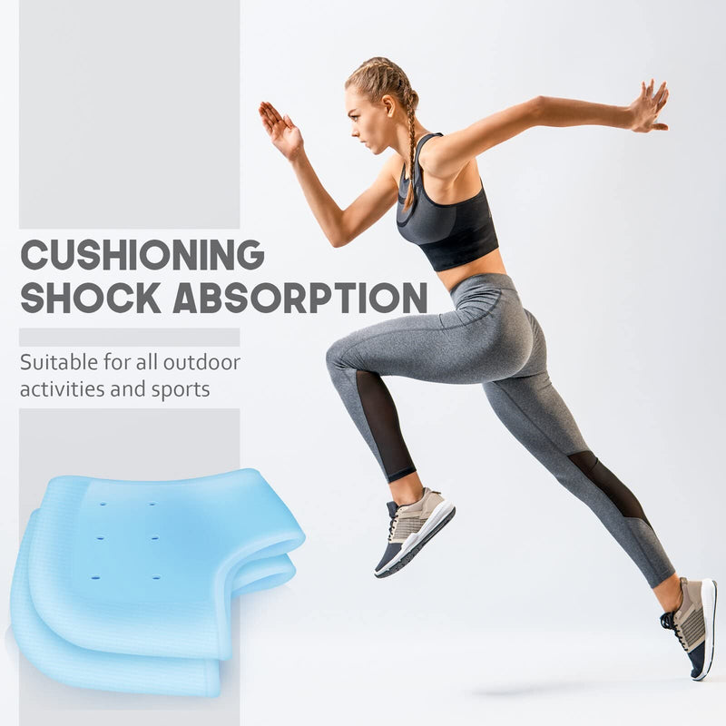 MHSY Silicone Heel Sleeves, 2PCS Gel Heel Protectors, Heel Cups for Heel Pain Relief Plantar Fasciitis Achilles Tendonitis Cracked Heels Spur Aching Heels Cushion for Women and Men 2 PCS - NewNest Australia