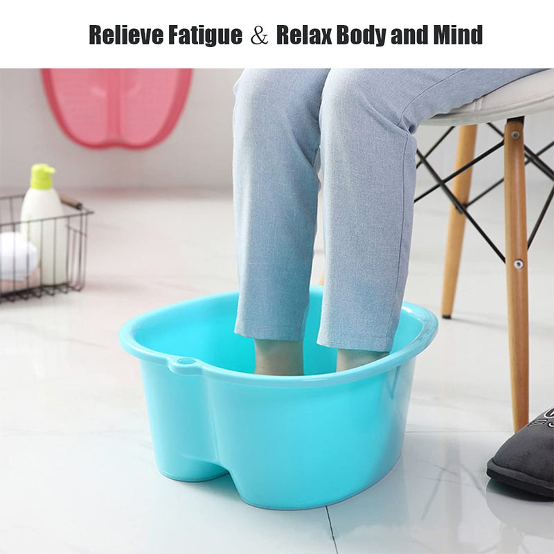 Foot Soak Basin Bath Spa Tub, Hulpuog Large Size Plastic Foot Sink for Soaking Feet, Foot Bath Bucket Washing Bowl for Home Foot spa Treatment/Relax/Dead Skin Remover/Pedicure, Foot Care Gift (WHITE) WHITE - NewNest Australia