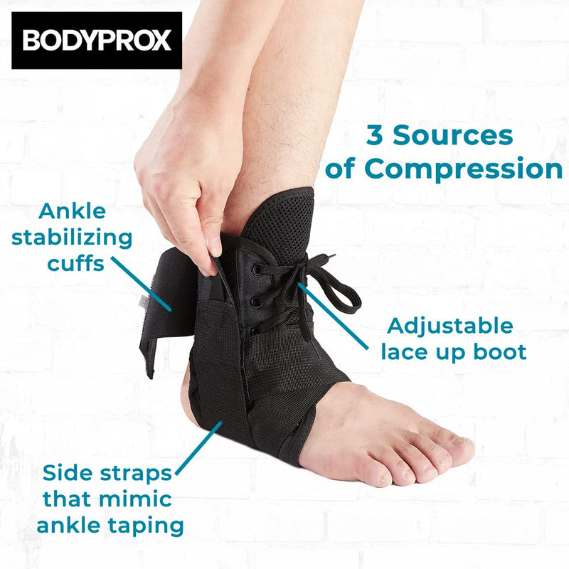 Ankle Brace for Women and Men (Small), Lace Up Ankle Support Brace Stabilizer For Sprained Ankle Small (Pack of 1) - NewNest Australia