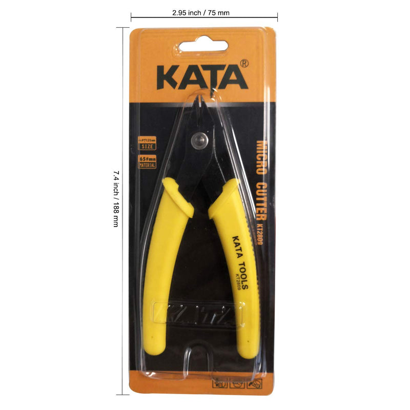 KATA 4.5 Inch Micro Wire Cutter,Precison Mini Flush Cutters and Clean Cut Pliers for Electronics,Model,Jewelry,Model Kits… 1 - NewNest Australia