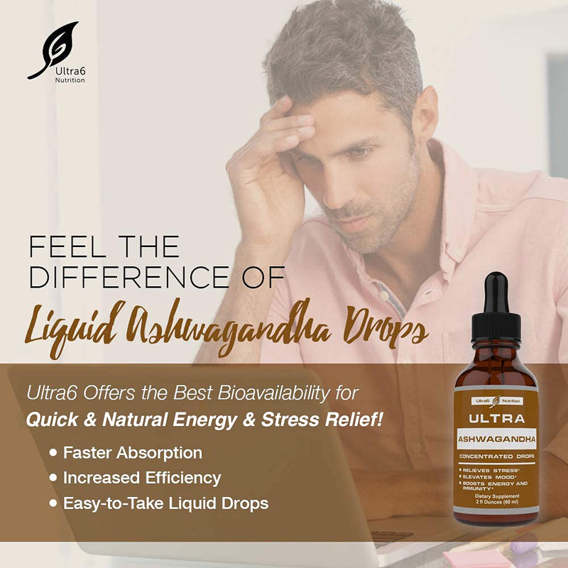 100% Natural Ashwagandha Extract for Stress Relief and Adrenal Support. This Ashwagandha Liquid & Rhodiola Rosea Supplement is a Mood Enhancer, Cortisol Manager and a Natural Sleep Aid - NewNest Australia