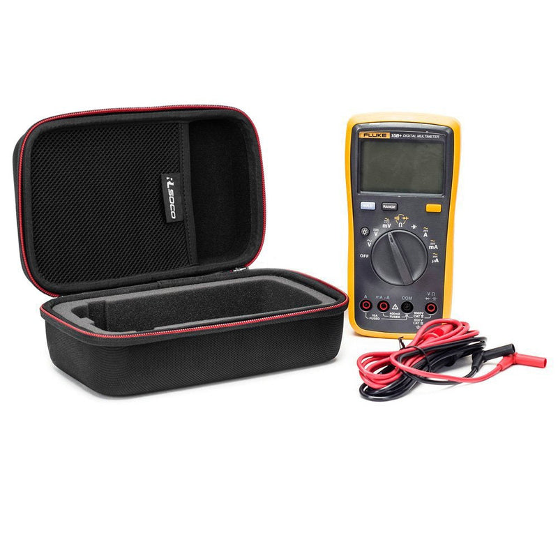 RLSOCO Carrying case for Fluke 117/115/116/114/113/177/178/179 Digital Multimeter and Fits for Fluke 101/106/107/ F15B+F17B+F18B+ and More(with DIY Foam) Red zip - NewNest Australia