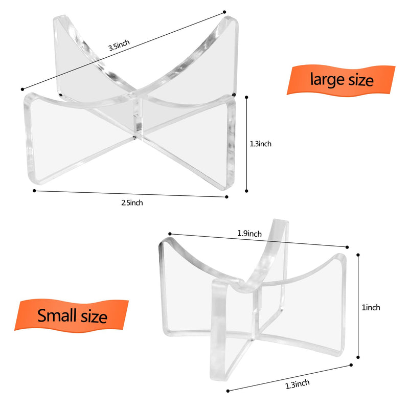 Acrylic Display Rack for Baseball,Softball,Basketball,Football,Volleyball (1.97x1.1 inch and 3.54x1.3 inch) 1.97x1.1 inch and 3.54x1.3 inch - NewNest Australia