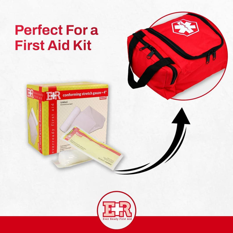Ever Ready First Aid Sterile Conforming Gauze Roll Bandage - Box of 12-4 inch 4" - NewNest Australia