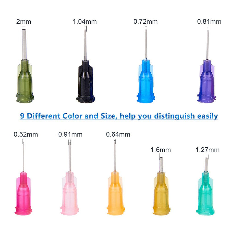 BENECREAT 8PCS Multi Purpose DIY Precision Tip Applicator Bottles 1/1.7 Ounce Needle Tip Glue Bottles with 8 Caps and 18 Tips for DIY Quilling, Craft Art Project, Glue, Oiler Bottle - NewNest Australia